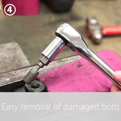 10Pcs Screw Extractor Kit Alloy Steel Damaged Screw Remover Metal