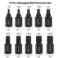 10PCS Damaged Bolt Extractor Set