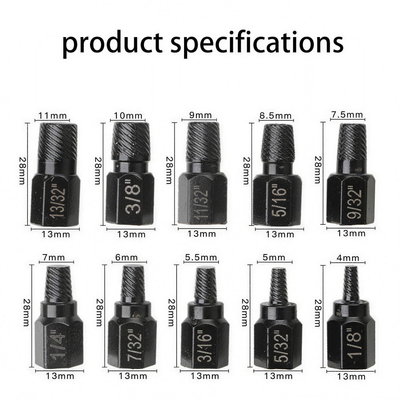 Modnestic 10PCS bolt extractor set product specifications