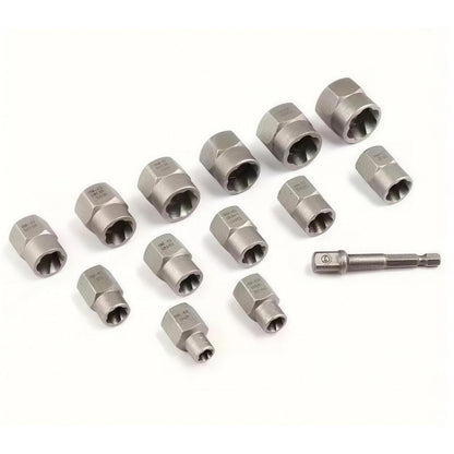 14PCS Bolt & Nut Extractor Socket Set